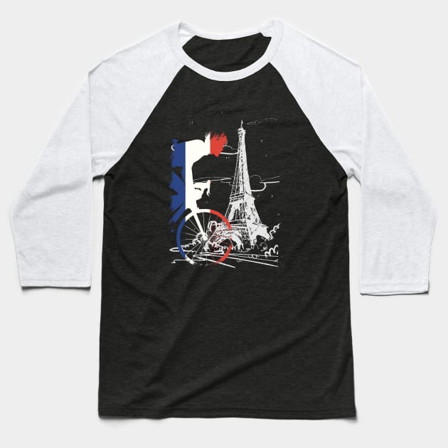 ciclismo tour  de francia Baseball T-Shirt by vintagejoa